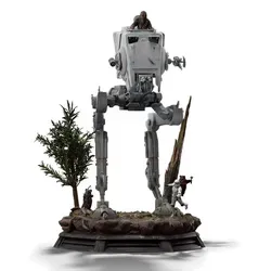 Star Wars Demi Art Scale Statue 1/20 AT-ST und Chewbacca