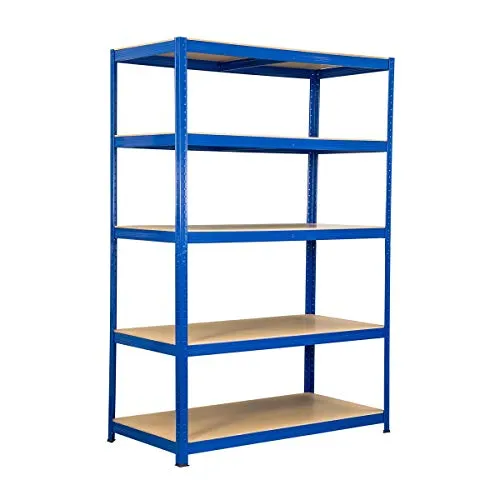 SCHMIDT Schwerlastregal 180x120x60cm - Lagerregal aus verzinktem Stahl mit 5 HDF-Böden, belastbar bis 275kg pro Boden. Ideal für maximale Lagerfläche und einfache Montage ohne Schrauben. Perfekt für geordnete Aufbewahrung.