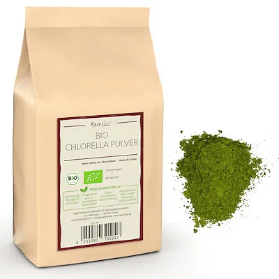  500g BIO Chlorella Pulver grün, Algenpulver Chlorella BIO 49,80 EUR/kg