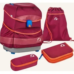 Finkid Buddy Classic Rot - Voll ausgestattetes Kinder Schulranzen-Set - Schulranzen, 20l Volumen, ideal für aktive Kinder, mit ergonomischem Design und viel Stauraum für Schule und Freizeit.