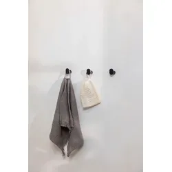 Metallbude Kleiderhaken 3er-Set Palo Stahl Schwarz in schwarz von Metallbude