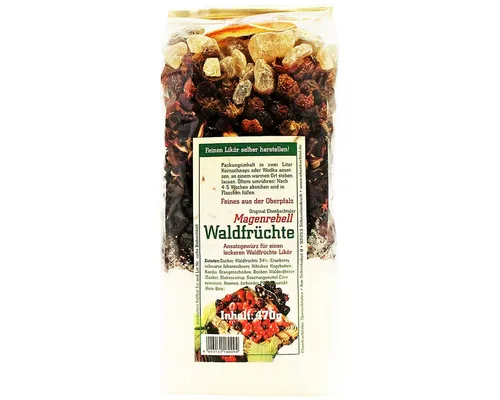 Biller Gewürz, Magenrebell Waldfrüchte Ansatzmischung für Kräuterlikör 470g