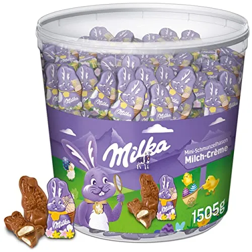 MILKA Mini Schmunzelhasen gefüllt mit Milchcreme 150g
