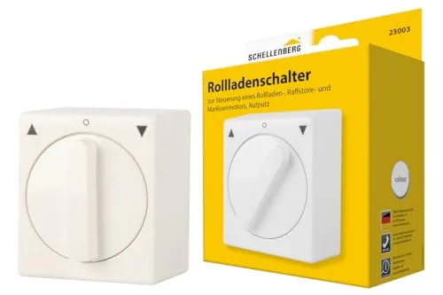 Schellenberg 23003 Tast-Rast-Knebelschalter Aufputz
