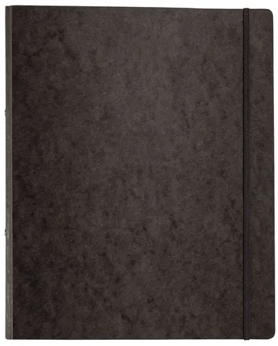 PAGNA Präsentationsordner schwarz - 32 cm hoch, 26.5 cm breit, stabiler Pressspan für professionelle Präsentationen