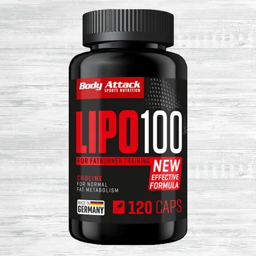 Body Attack LIPO 100 – 120 Kapseln für Fitness & Bodybuilding