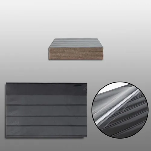 Prophila A6 Einsteckkarten mit Schutzfolie schwarz 100