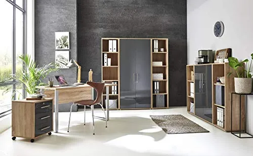 BMG Möbel Büromöbel komplett Set Office Edition MINI - Aktenschränke in modernem Design, Made in Germany, ideal für ein stilvolles und funktionales Arbeitszimmer.