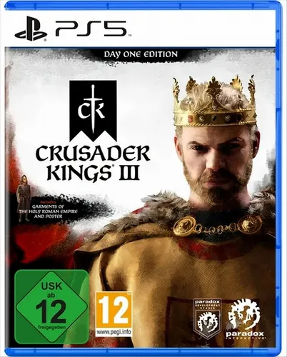 Crusader Kings III - Day One Edition - Strategie-Spiel für PC, erlebe das Drama des Mittelalters mit innovativen Spielmechaniken und unzähligen Möglichkeiten zur Herrschaft.