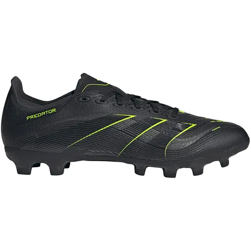 adidas Unisex Predator League Fußballschuhe Multi Ground, core Black/Carbon/Lucid Lemon, 44 2/3 EU - Vielseitige Fußballschuhe mit Hybridfeel-Obermaterial und Strikescale-Gummilamellen für optimalen Halt auf verschiedenen Untergründen.
