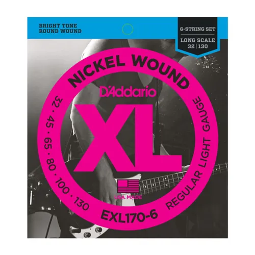 D'Addario E Bass Gitarrensaiten EXL170-6 von D'Addario