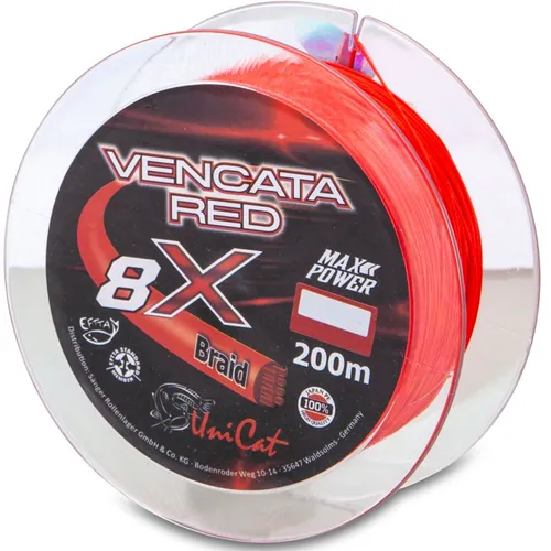 Produktbild Uni Cat Wallerschnur Vencata Red 8X Braid (200 m)
