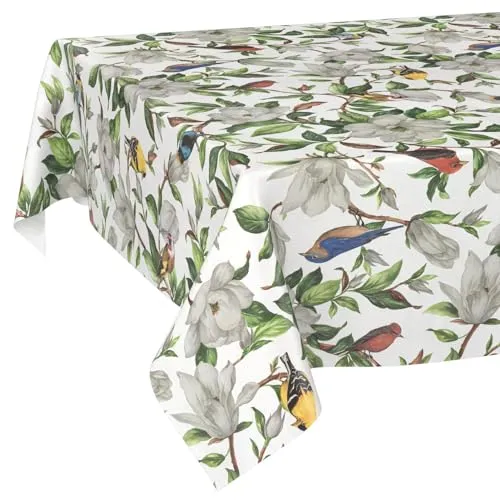 Wachstuchtischdecke Tischdecke abwaschbar Wachstischdecke pflegeleicht wasserabweisend Lotuseffekt Gartentischdecke Kalibri 90 x 130 cm Schnittkante