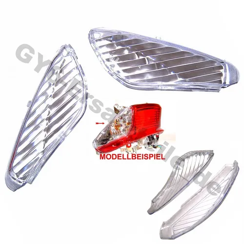 Produktbild SPORT BLINKER GLÄSER für KLAR BAOTIAN 50QT-9 REX RS460 BENZHOU FLEX TECH SPEEDY