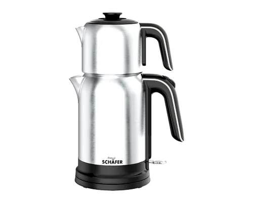 Teekocher 2,7 Liter in Silber, Edelstahl