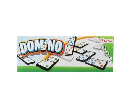Toi-Toys Spiel Domino-Spiel - vielseitiges Zahl- und Farbenspiel
