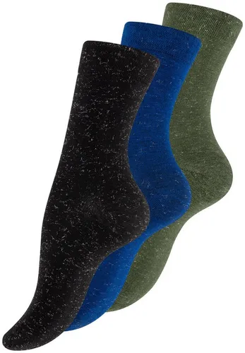 Yenita® Socken (3-Paar) mit Lurex-Garn