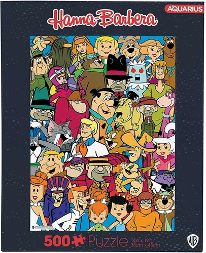 Hanna Barbera Cast 500 Teile Puzzle 480mm x 350mm
