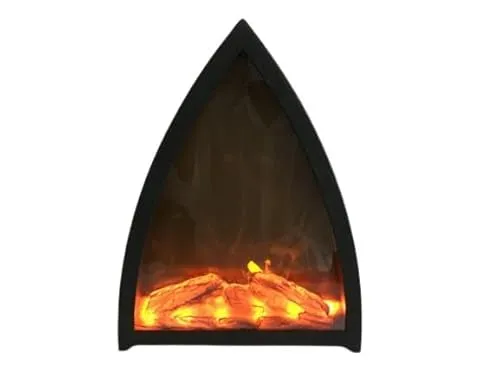 TrendLine LED Dekokamin 29 x 12,5 x 36,5cm Schwarz Mini-Kamin