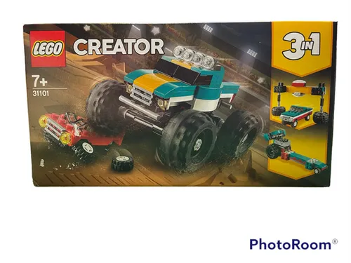 LEGO 31101 Creator Monster-Truck - 3-in-1 Bauspaß für Kinder ab 7 Jahren, fördert Kreativität und Baufähigkeiten mit 163 Teilen