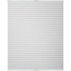 Lichtblick Plissee Klemmfix, ohne Bohren, verspannt (Weiß, 70x130 cm) - Plissee ohne Bohren für einfache Montage, lichtdurchlässig und blickdicht, ideal für jedes Fenster.
