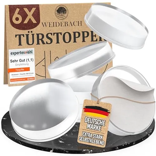 WEIDEBACH® 6x Dezente Türpuffer Transparent von Weidebach