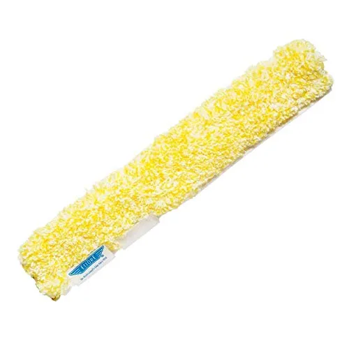 Ettore Professional Tools 51010 Profi-Fensterreinigung Wischbezug für Einwascher, Gelb, 25 cm