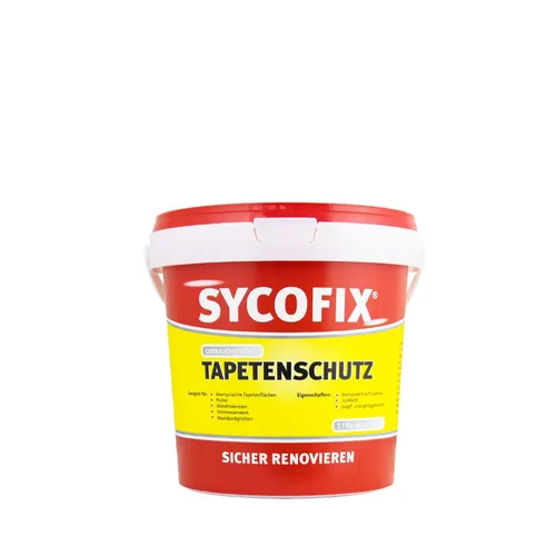 Sycofix Tapetenschutz 1L farblos, glänzender Schutzanstrich, Elefantenhaut