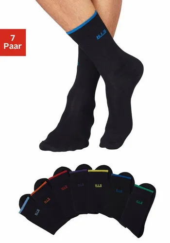 H.I.S Socken (Packung, 7-Paar) mit farbigen Bündchen von HIS