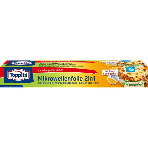Toppits Mikrowellenfolie 2in1 von Küchenhelfer