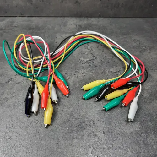 Stück Messstrippen mit Krokodilklemmen Prüfkabel Messleitung Prüfklemme 10
