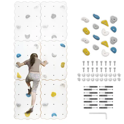 MAMOI® Indoor-Kletterwand mit 16 Griffen, 4 Module von MAMOI