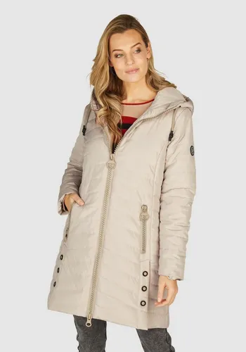 NAVIGAZIONE Wintermantel mit Kapuze und Bewegungsschlitzen beige 48 EU - Funktionsjacken, gefütterter und wärmender Wintermantel mit Kapuze und praktischen Bewegungsschlitzen für optimale Bewegungsfreiheit.