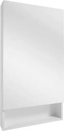 Badezimmerschrank mit Spiegel, hängend, weiß, 50x90 cm, Lupo