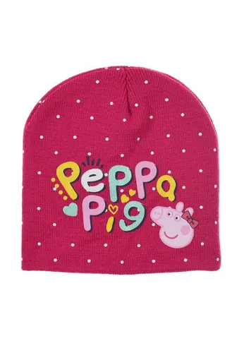 Peppa Pig Beanie Peppa Wutz Kinder Mädchen Winter-Mütze