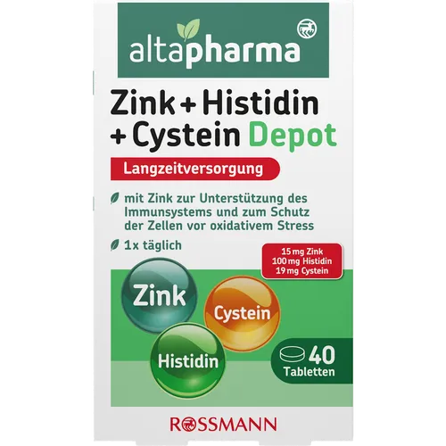 altapharma Zink + Histidin + Cystein Depot Tabletten 4305615835372