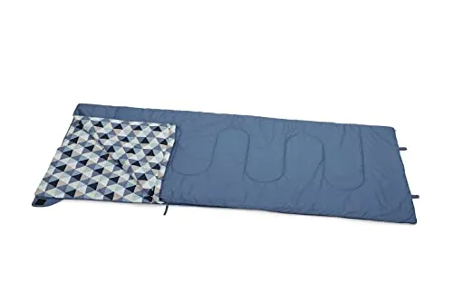 BERGER warm Camper 150g Deckenschlafsack Erwachsene │Flanell 150g rechts koppelbar, leicht, XXL-Länge 210 x 80 cm │Schlafsack Camping Trekking Wandern Zelten Outdoor