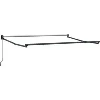 vidaXL Markise Anthrazit 3 x 2 m – Manueller Sonnenschirmrahmen - Die elegante Markise bietet perfekten Schatten für Terrasse oder Garten. Ihr stabiler Aluminiumrahmen garantiert Langlebigkeit und einfache Handhabung. Ideal für private und gewerbliche Nutzung, mit einfacher Montage.