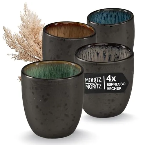 Moritz & Moritz SOLID Espressobecher 4er Pack