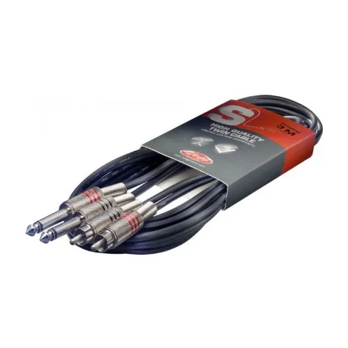 Stagg STC3PCM 10 Fuß Doppel Kabel Stecker-RCAm, 3m von Stagg