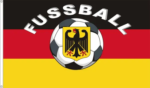 FLAGGEN PEHL Fahne Deutschland Fahne mit Fußball