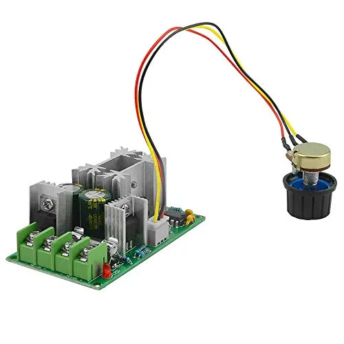 PWM DC Motor Geschwindigkeitsregler 12V-48V - Drehzahlregler für Gleichstrommotoren mit 20A Ausgangsstrom, ideal für präzise Steuerung und automatisches Wiederherstellen der Sicherung.