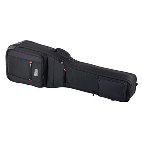Gator Cases Pro-Go Ultimate Doppel-Gitarren-Gigbag für 2 Bassgitarren (G-PG BASS 2X) - Basskoffer & Bass-Cases mit ultradicker Polsterung und Body Block Shock Absorber für optimalen Schutz Ihrer Instrumente.