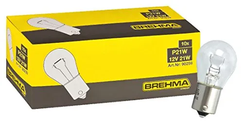 BREHMA 20x P21W 12V 21W Kugel Lampe BA15s