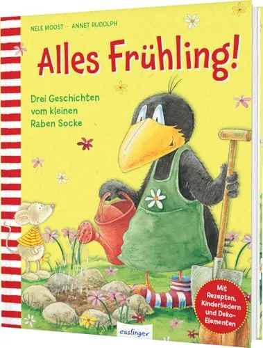 Der kleine Rabe Socke: Alles Frühling! - Drei Geschichten - Entdecken Sie die Abenteuer des kleinen Raben Socke in dieser fröhlichen Buchsammlung. Ideal für Kinder, die Geschichten lieben und den Frühling feiern möchten! Perfekt für gemeinsame Lesestunden in der Familie.