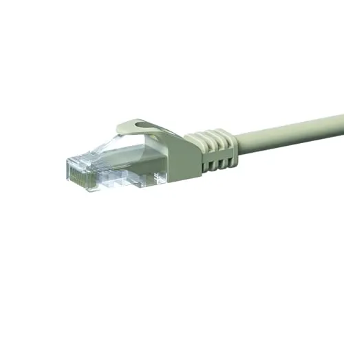 Danicom CAT 5e Netzwerkkabel U/UTP - 5 Meter - Grau - CCA, POE, Ethernet, LAN, Patchkabel, Datenkabel, RJ45 - für Serverschränke, Switches, Router, Modems!
