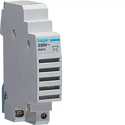 Hager SU215 Summer 230V/0.03A Transformator - Hochwertiger Transformator, robust und langlebig für zuverlässige Stromversorgung in verschiedenen Anwendungen.