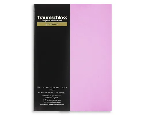 Traumschloss Spannbettlaken Premium, Jersey, Gummizug: rundum, (1 Stück), 165g/m², 95% gekämmte Mako Baumwolle, 5% Elasthan