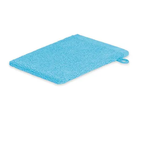EXKLUSIV HEIMTEXTIL Frottier Handtücher Waschhandschuh 15 x 21 cm Türkis 500 g