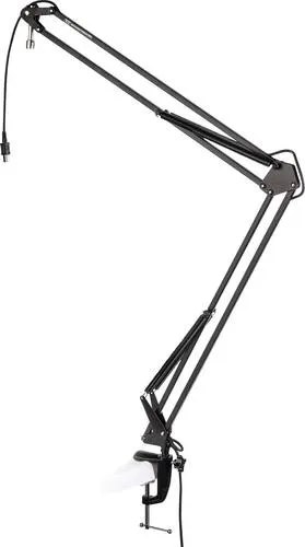 Tie Studio Flexible Mic Stand PRO USB - Mikrofonarm aus pulverbeschichtetem Stahl mit integrierter Kabelführung, ideal für Podcasting und Sprachaufnahmen, leicht verstellbar und robust.